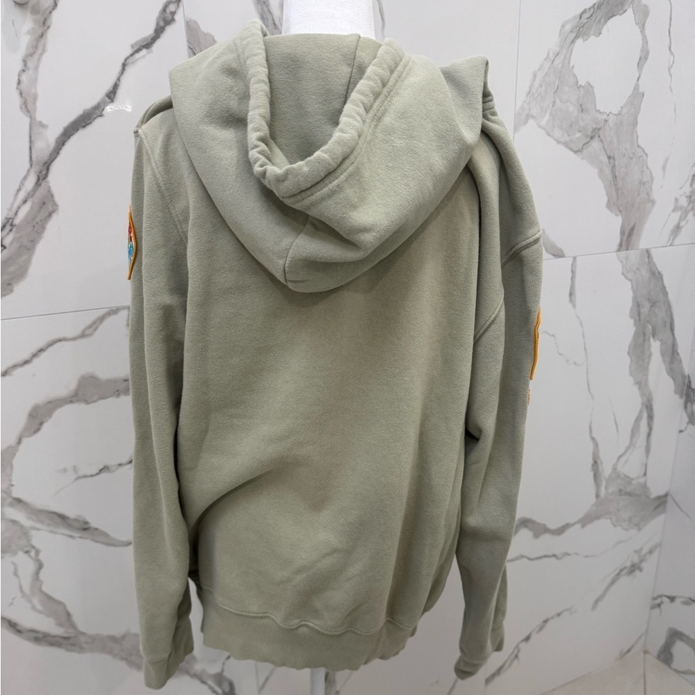 The North Face Novelty Patch Pullover Hoodie Sage Green Size L - Picture 5 of 8